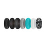 E3 Nano (less moisture) Ladies Collection silicone wedding rings