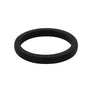 Black smooth stackable - E3 Active Stacker Silicone Wedding ring