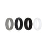 Women's plain E3 Active Silicone Wedding ring collection of natural colours