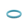 Light Blue diamond shaped stackable - E3 Active Stacker Silicone Wedding ring