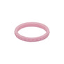 Light Pink diamond shaped stackable - E3 Active Stacker Silicone Wedding ring