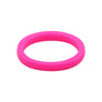 Pink smooth stackable - E3 Active Stacker Silicone Wedding ring