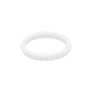 White diamond shaped E3 Silicone Stacker ring - aka stackable