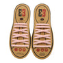 Light Pink E3 Silicone laces, no tie lace