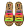 Multi-colour E3 Silicone laces, no tie lace