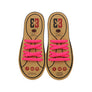 Pink E3 Silicone kids laces, no tie lace