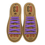 Purple E3 Silicone laces, no tie lace