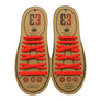 Red E3 Silicone laces, no tie lace