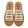 White E3 Silicone laces, no tie lace