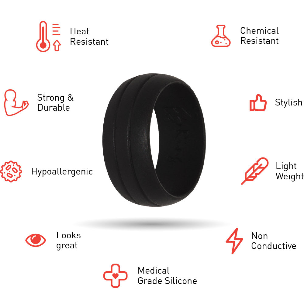 E3 Silicone Wedding Ring Properties