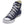 White E3 Lachet Lastic Lace with tag in Blue sneaker, no tie shoe lace