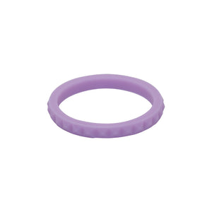 Lavender diamond shaped stackable - E3 Active Stacker Silicone Wedding ring