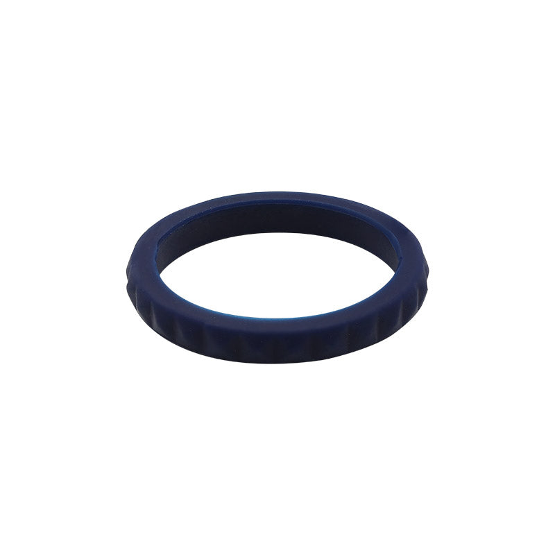 Navy Blue diamond shaped stackable - E3 Active Stacker Silicone Wedding ring