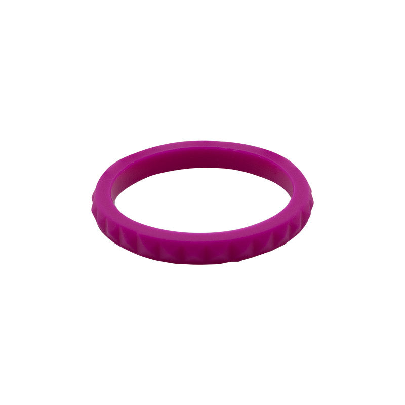 Plum diamond shaped stackable - E3 Active Stacker Silicone Wedding ring