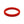 Red smooth stackable - E3 Active Stacker Silicone Wedding ring