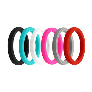 Women's Smooth Stackable Collection - E3 Stacker Silicone Wedding Ring